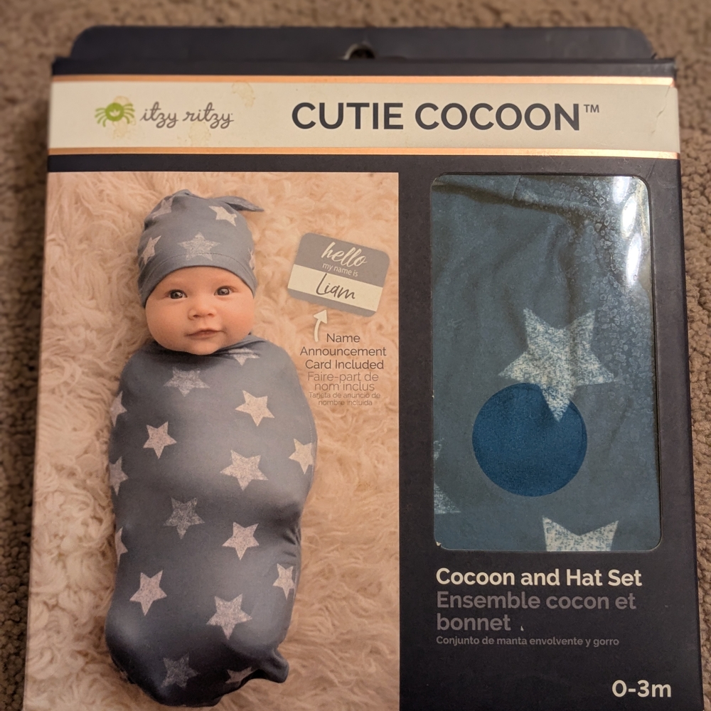 Itzy Ritzy Blue and White Star Hat